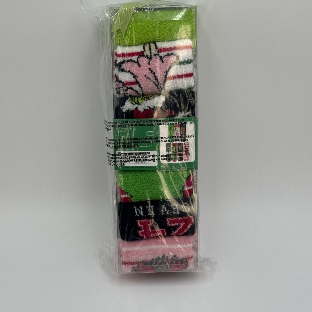 Grinch Sock Set‎ 7 Pair Womens 4-10 Cozy Holiday NEW - Picture 4 of 8